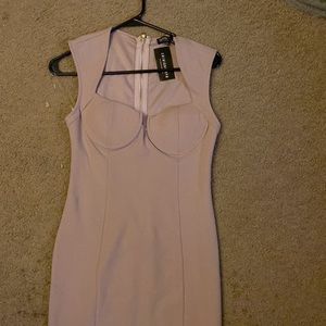 Light Lavender Fitted Dress